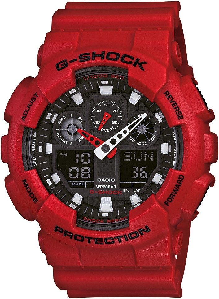 CASIO GA-100B-4ADR Analog & Dijital ERKEK KOL SAATİ