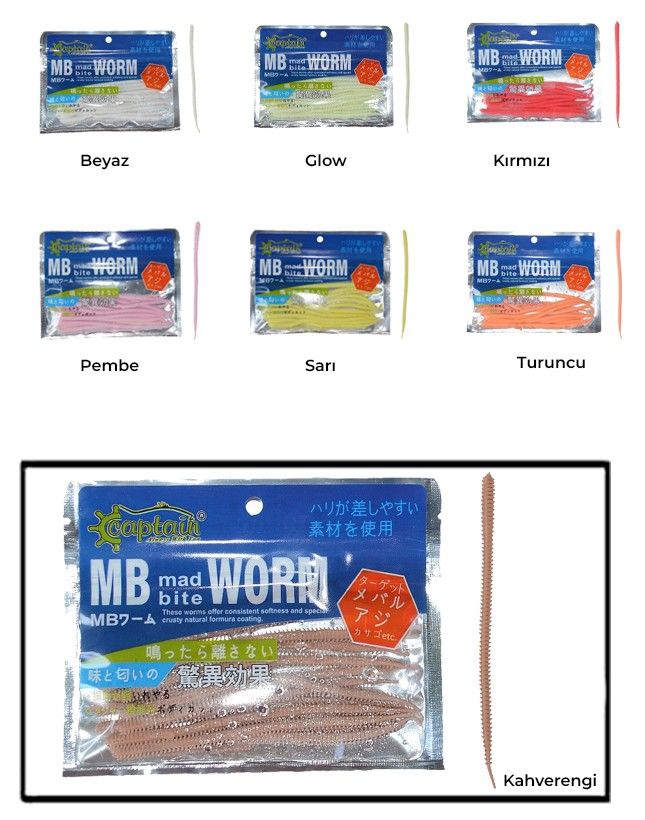 Captain Mad Bite Worm 10cm