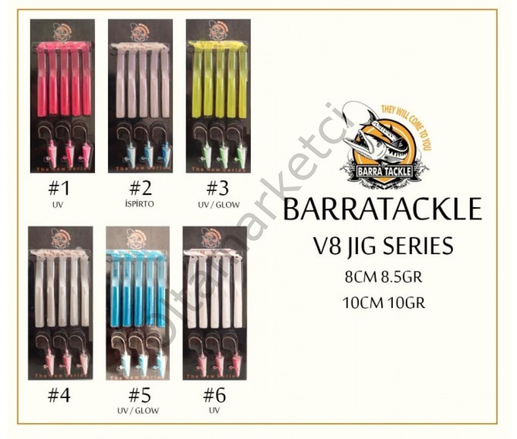 Barra Tackle V8 10 cm