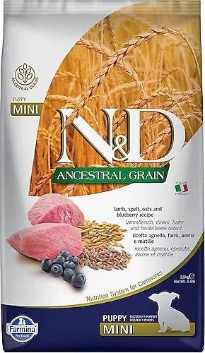 N&D A.Graın Kuzu Yabanmersin Puppy Mini 2,5kg