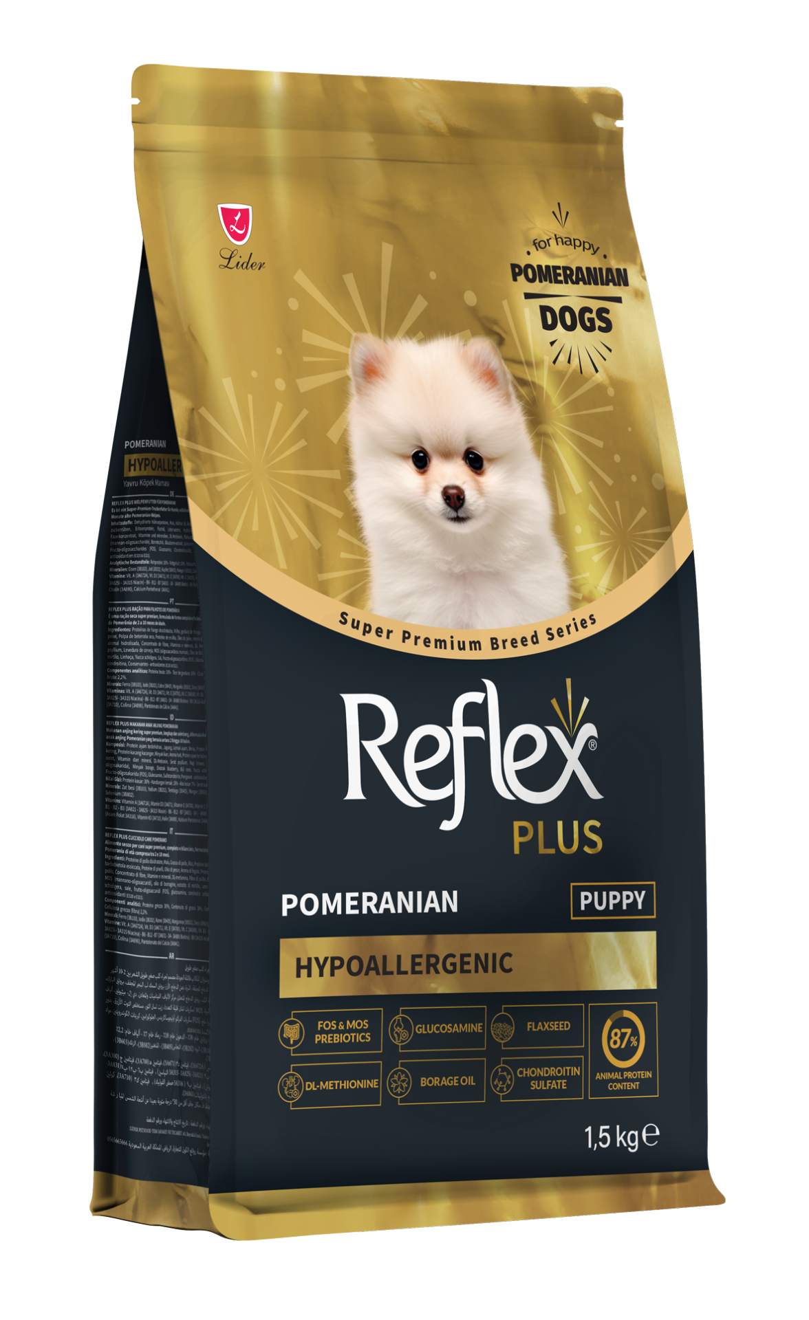 Reflex Plus Pomeranian Yavru Köpek Maması 1,5kg