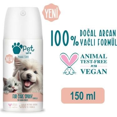 Pet Love Vanilyalı Tüy Bakım Spreyi 150ml