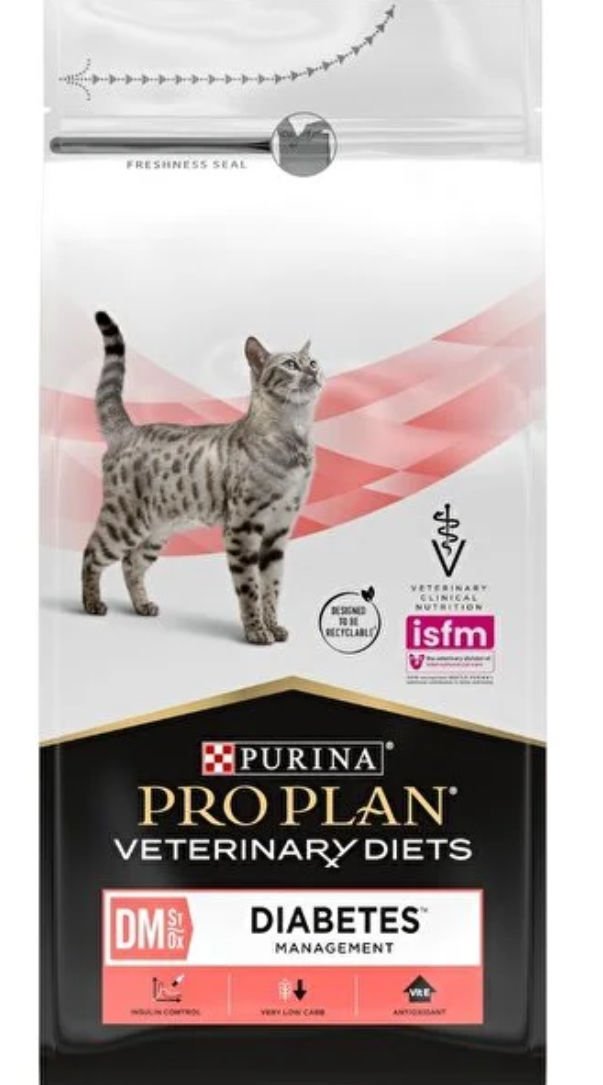 Purina Pro Plan Kuru Kedi Maması Veteriner Diyetleri DM St/ox Diyabet Yönetim Diyeti/Veteriner Hekim Tavsiyesi İle Kullanılır. Sipariş ve Detaylı Bilgi İçin Çiğli Veteriner Kliniği İletişim No 02323295902