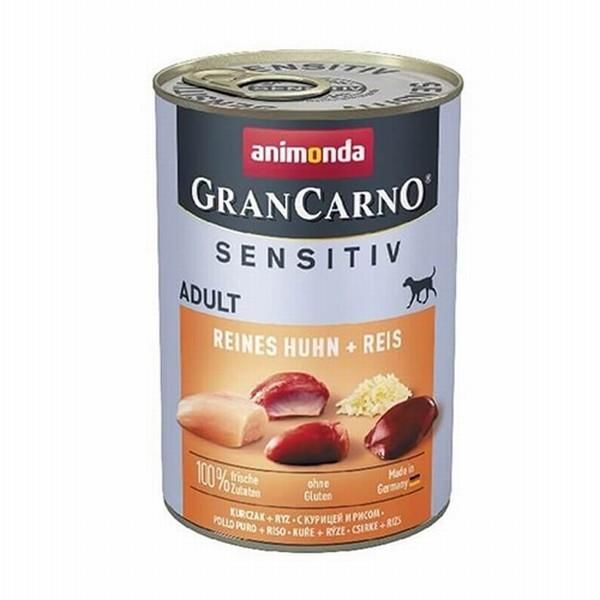 Animonda Gran Carno Sensitive Tavuklu Pirinçli 400 gr Köpek Konservesi