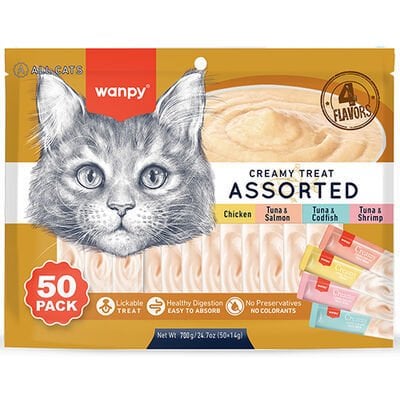 Wanpy Karışık Sıvı Kedi Ödülü 50 li