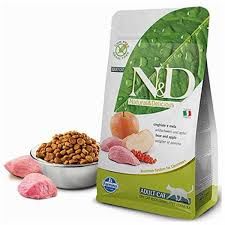 N&D Prime Tahılsız Yaban Domuzlu ve Elmalı 10 kg Yetişkin Kedi Maması