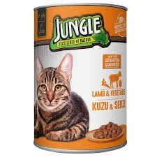 Jungle Kuzu Etli ve Sebzeli 415 gr Yetişkin Kedi Konservesi