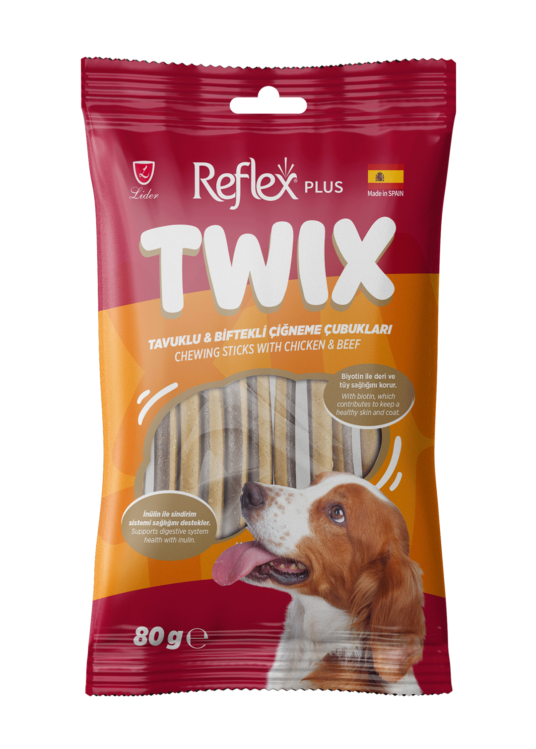 Reflex Plus Tavuklu & Biftekli Çiğneme Çubukları Yetişkin Köpek 85 G