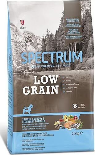 Spectrum Düşük Tahıllı Somonlu Hamsili ve Yaban Mersinli Mini Irk Yavru Köpek Maması 2.5kg
