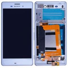 Sony Xperia E2303 Aqua M4 Lcd Ekran Çıtasız Beyaz