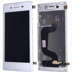 Sony Xperia E3 D2206 Lcd Ekran Çıtalı Beyaz
