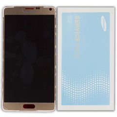 Samsung N910 Note 4 Lcd Ekran Servis Gold Altın