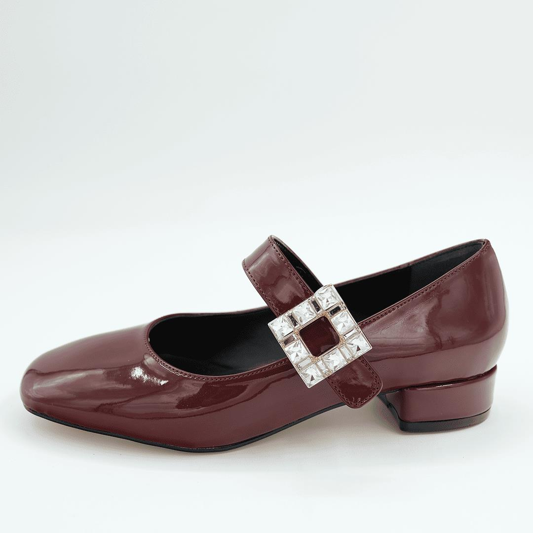 312247 Kadın Casual Ayakkabı Bordo Rugan - 39