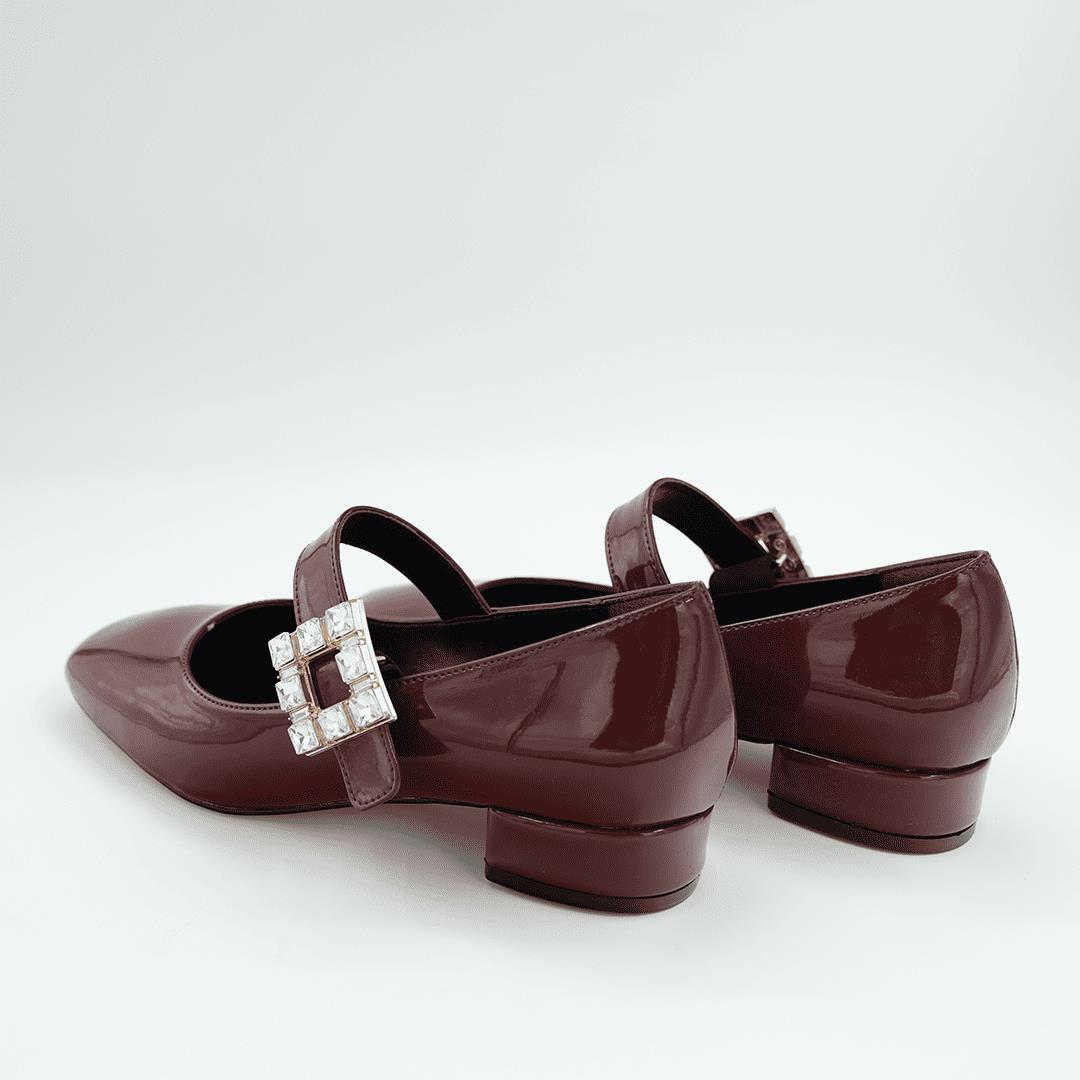 312247 Kadın Casual Ayakkabı Bordo Rugan - 39