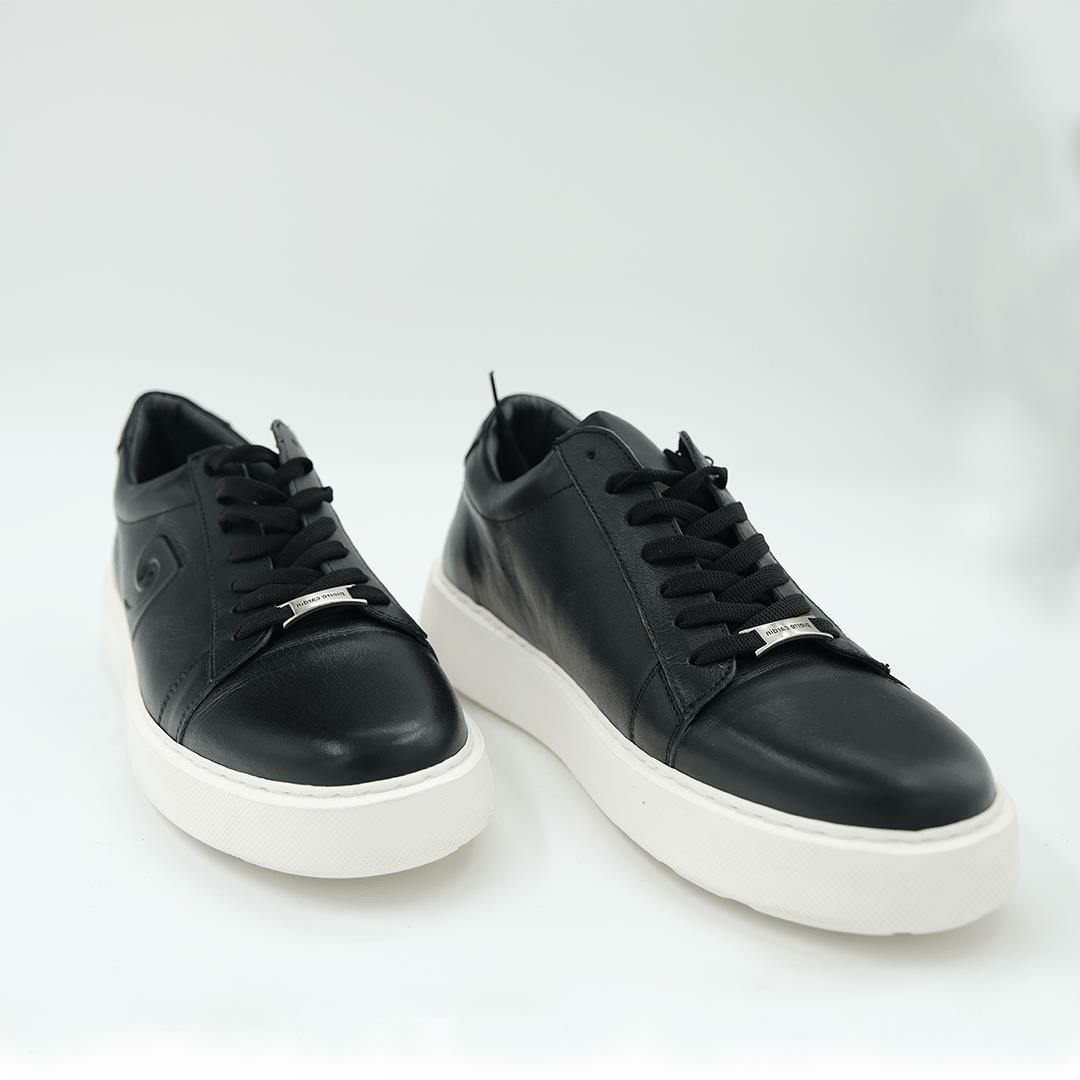 1362002 Erkek Sneaker Deri Ayakkabı 46 - Siyah