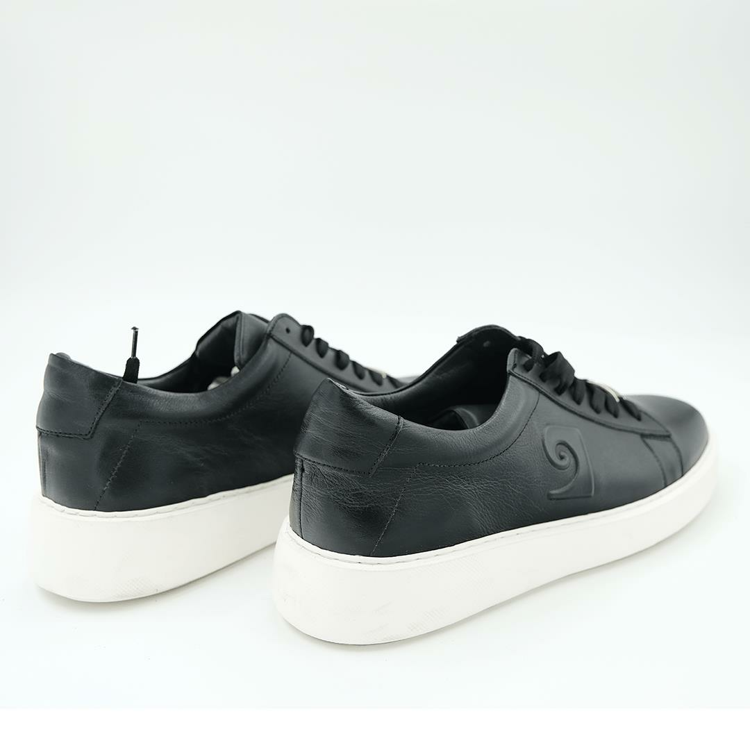 1362002 Erkek Sneaker Deri Ayakkabı 46 - Siyah