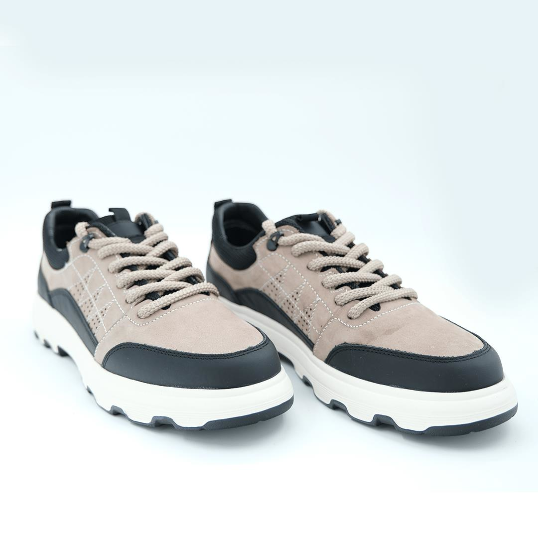 2488 Erkek Deri Sneakers Vizon Nubuk - 44