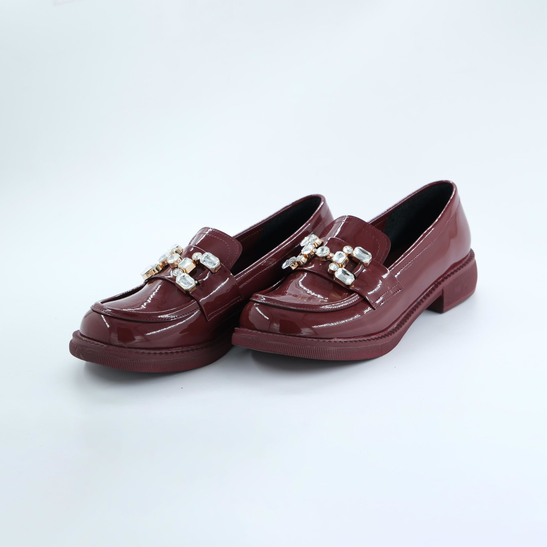 K703231 Kadın Casual Ayakkabı Bordo Rugan - 37