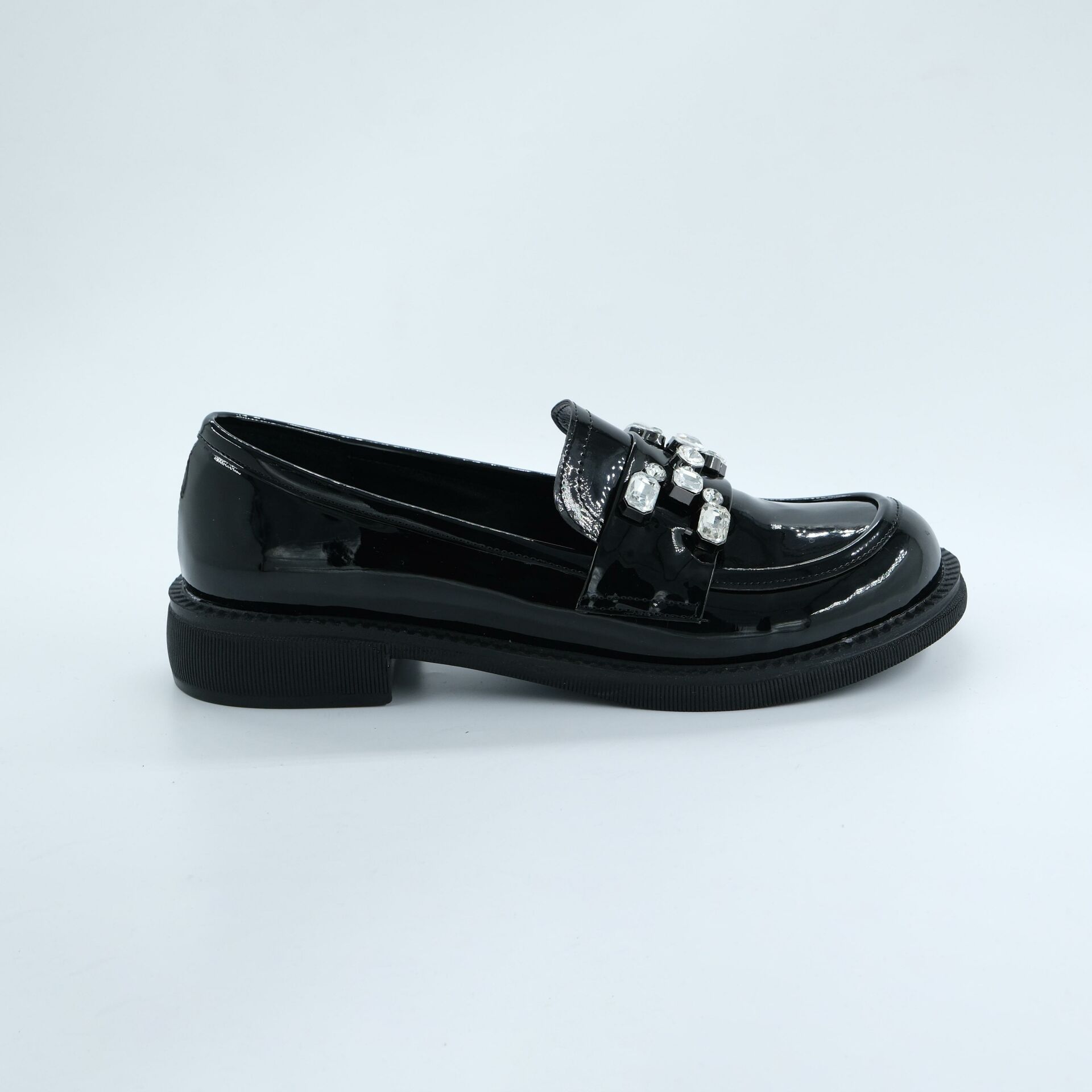 K703231 Kadın Casual Ayakkabı Siyah Rugan - 40