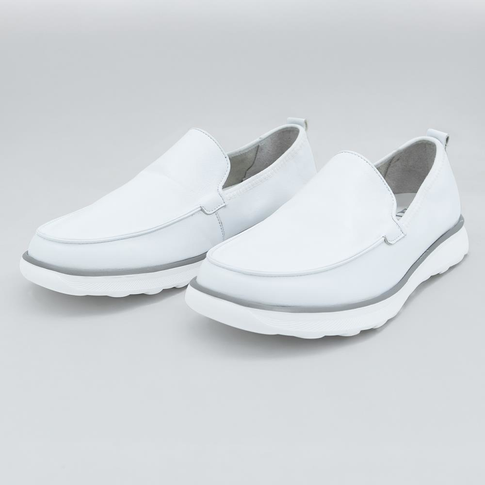 2347-1 Casual Erkek Deri Ayakkabı Beyaz - 41
