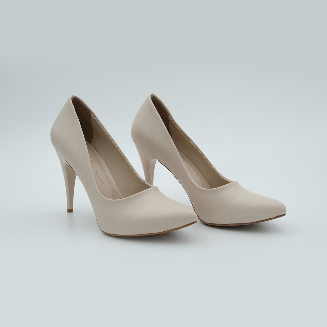 100 Stiletto Kadın Ayakkabı Ten Rengi - 38