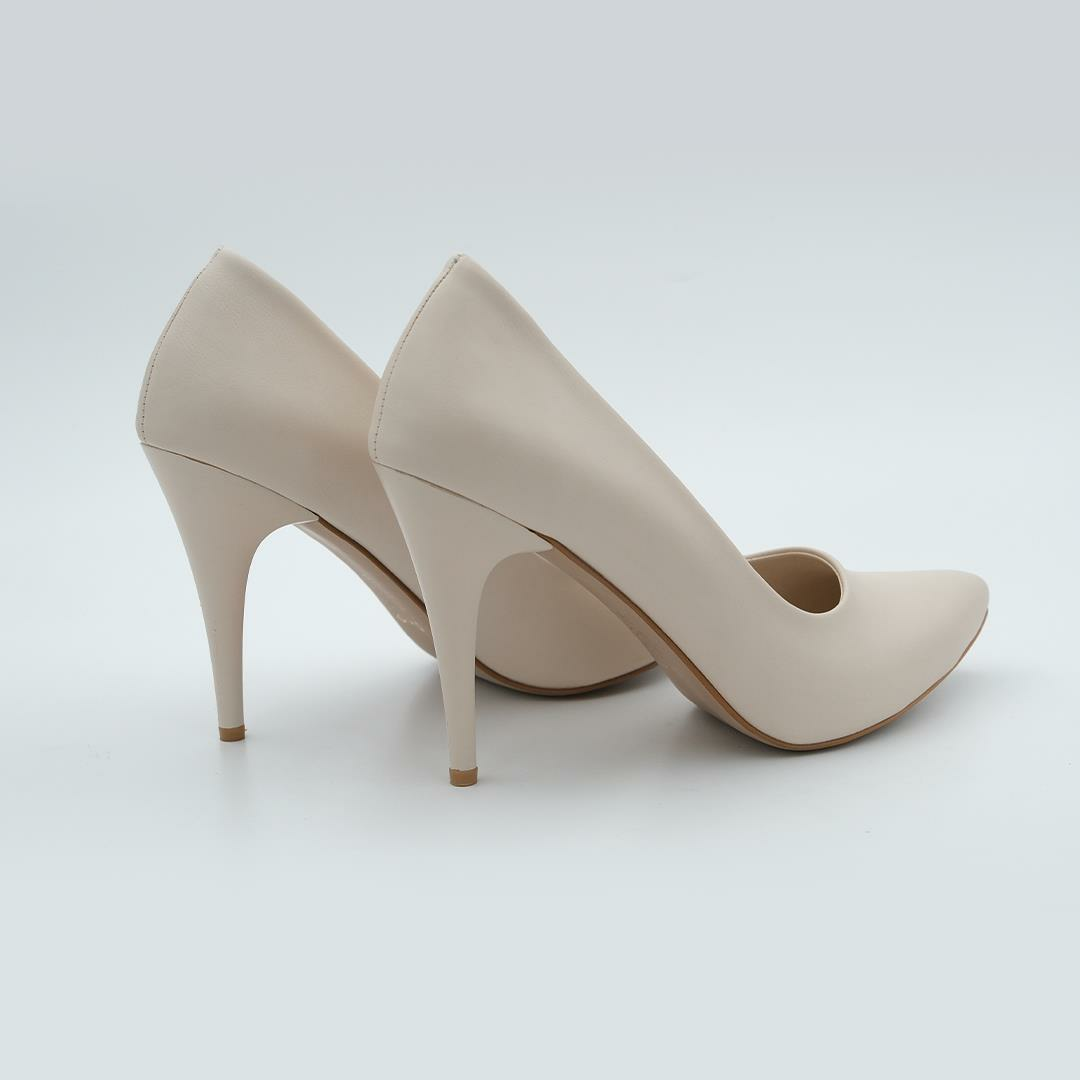 100 Stiletto Kadın Ayakkabı Ten Rengi - 38