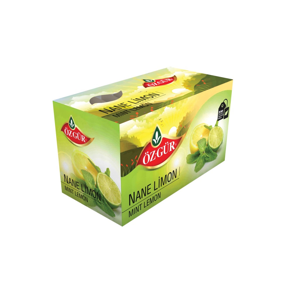 ÖZGÜR Nane Limon Çayı Süzen Poşet 20'Li