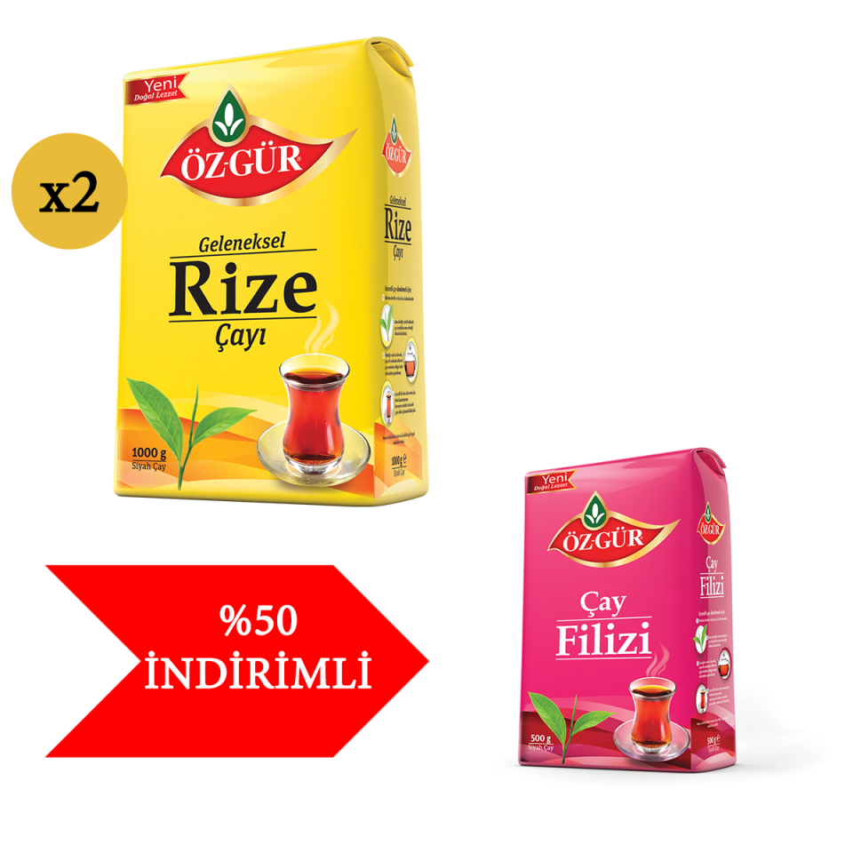 ÖZGÜR 2 Kg. Rize + 500 Gr Filiz ( %50 İndirimli )