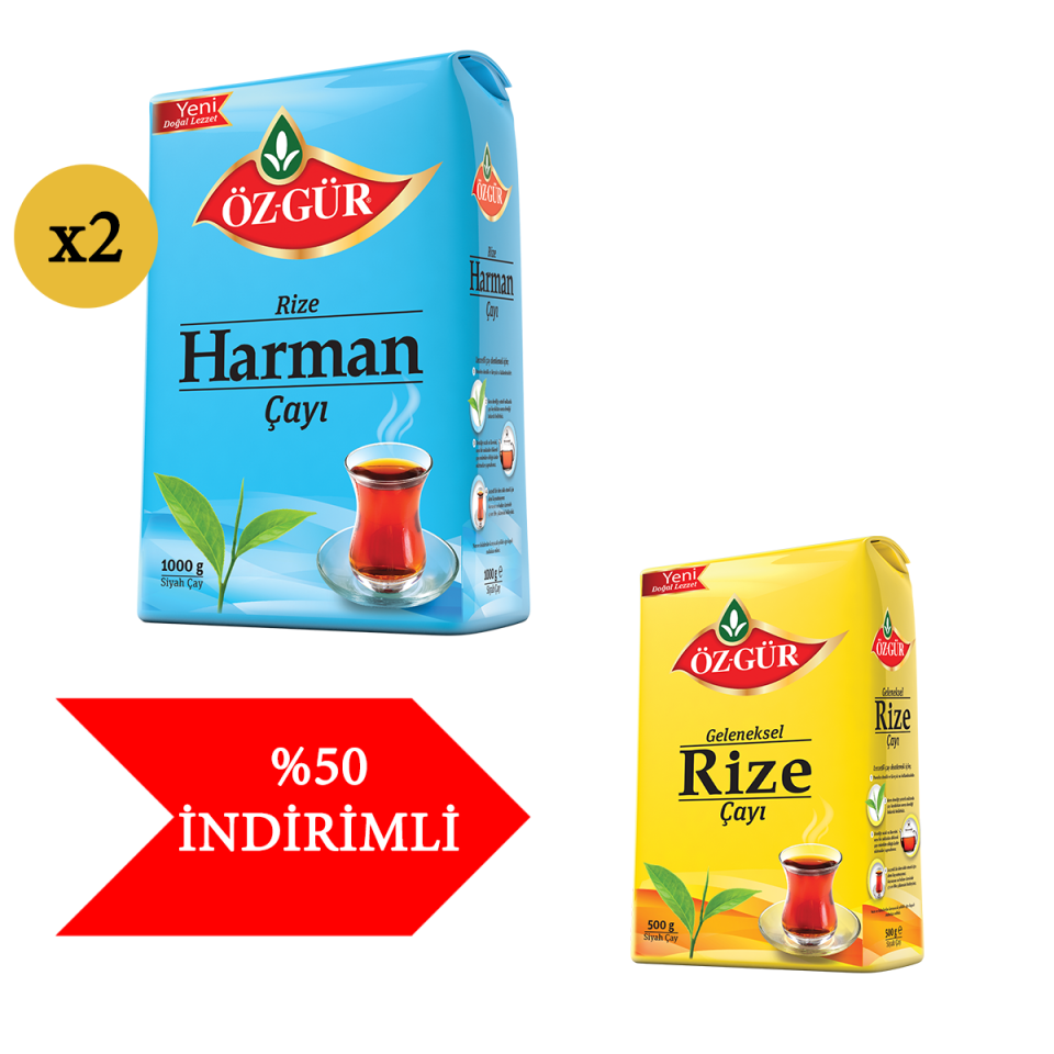 ÖZGÜR 2 Kg. Harman. + 500 Gr. Rize( %50 İndirimli )