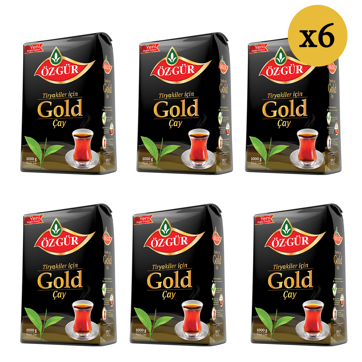 ÖZGÜR Gold Çayı 1000 Gr x 6 Adet