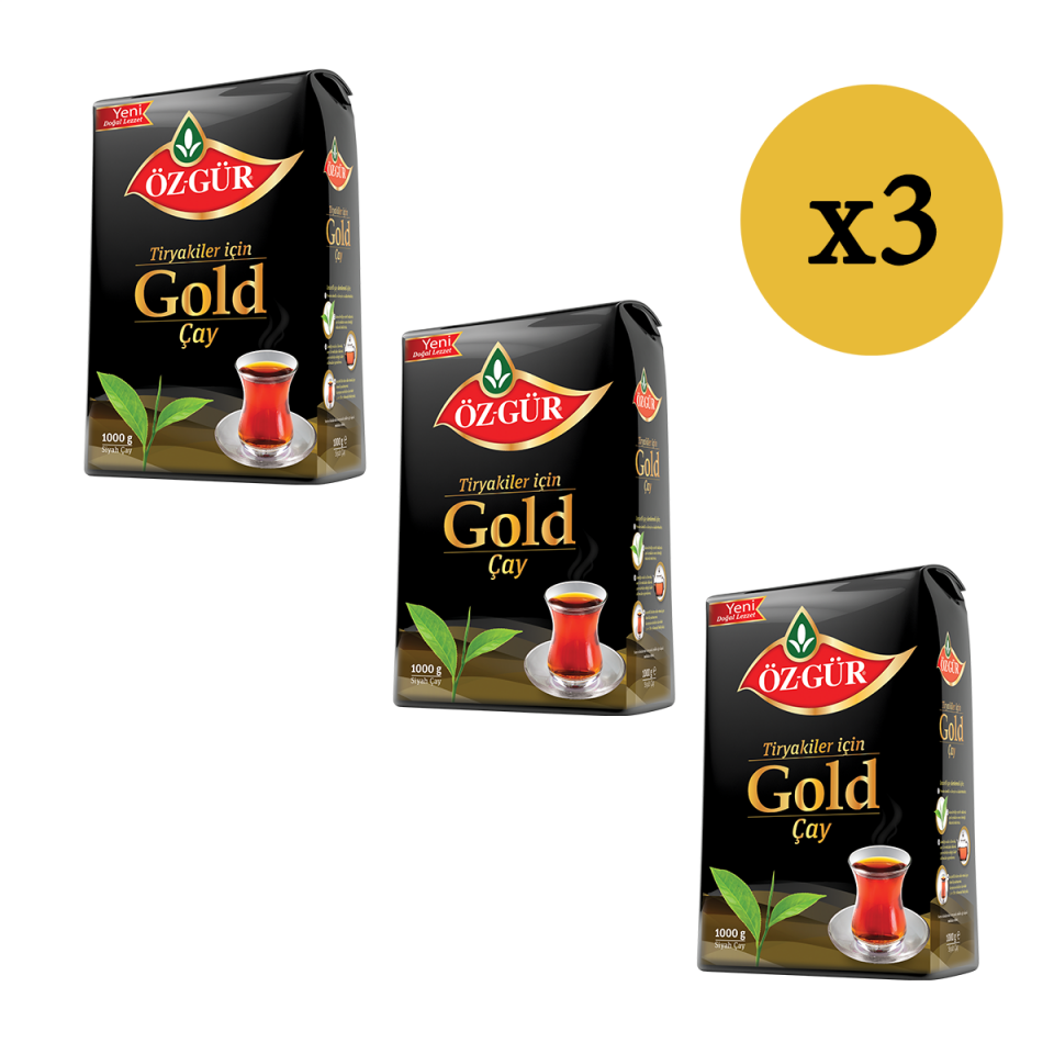 ÖZGÜR Gold Çayı 1000 Gr x 3 Adet