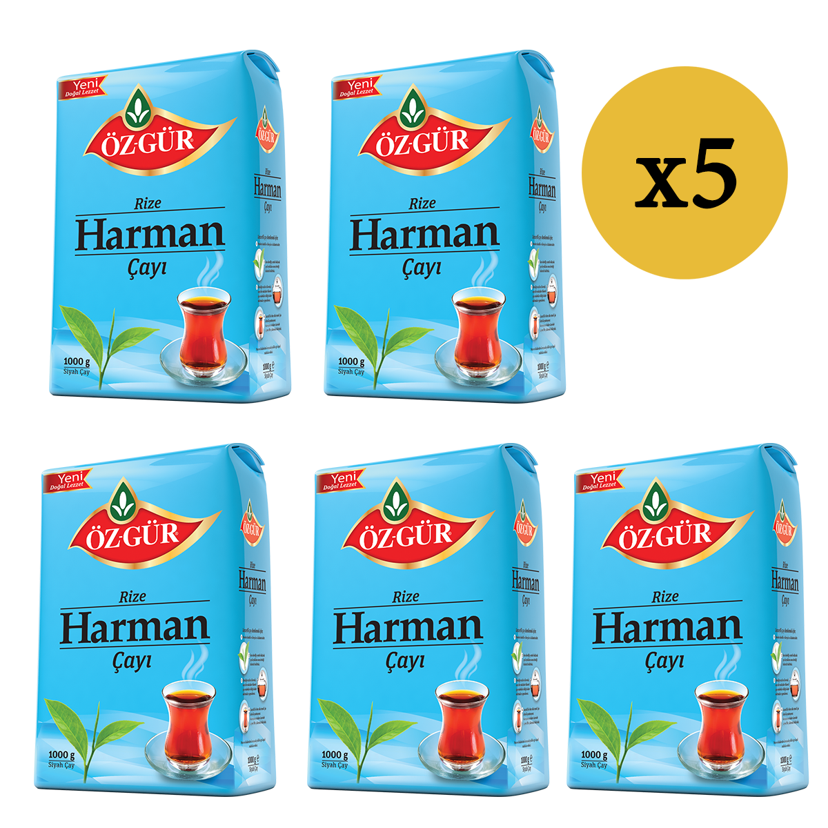 ÖZGÜR Harman Çayı 1000 Gr x 5 Adet