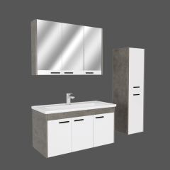 Lila 80 Cm Mdf Lam Banyo Dolabı