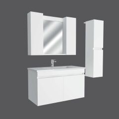 Lale 100 Cm Mdf Lam Banyo Dolabı