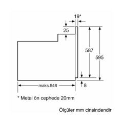 Bosch HBJ558YB5T Siyah Ankastre Fırın