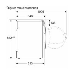 Bosch WQG244CTTR 9 kg Çamaşır Kurutma Makinesi