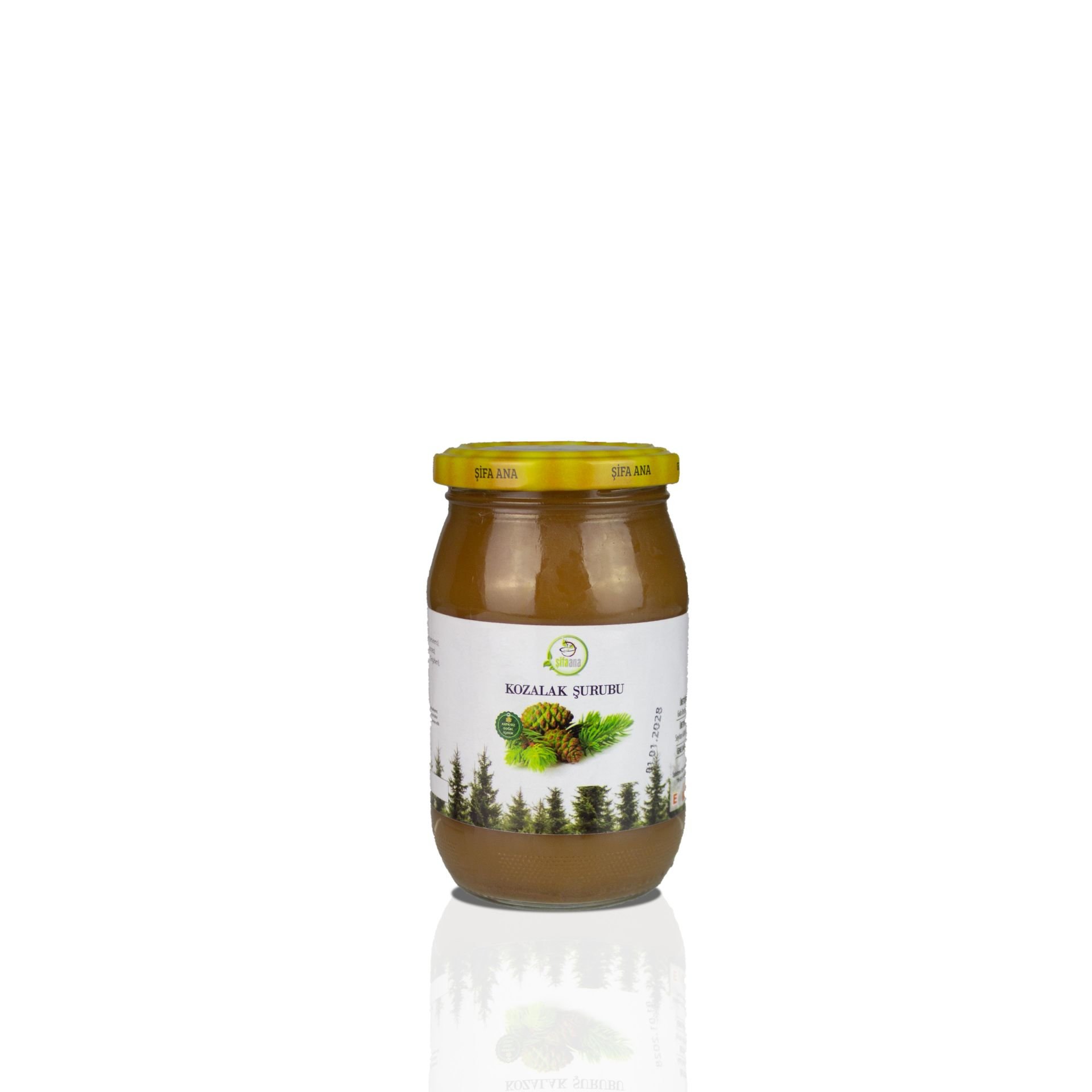 Şekersiz Kozalak Şurubu (370 cc.)