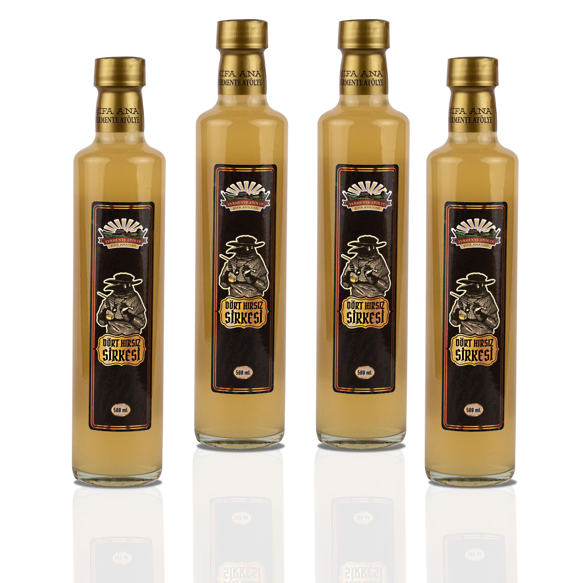 4 Adet Dört Hırsız Sirkesi (4x500 ml)