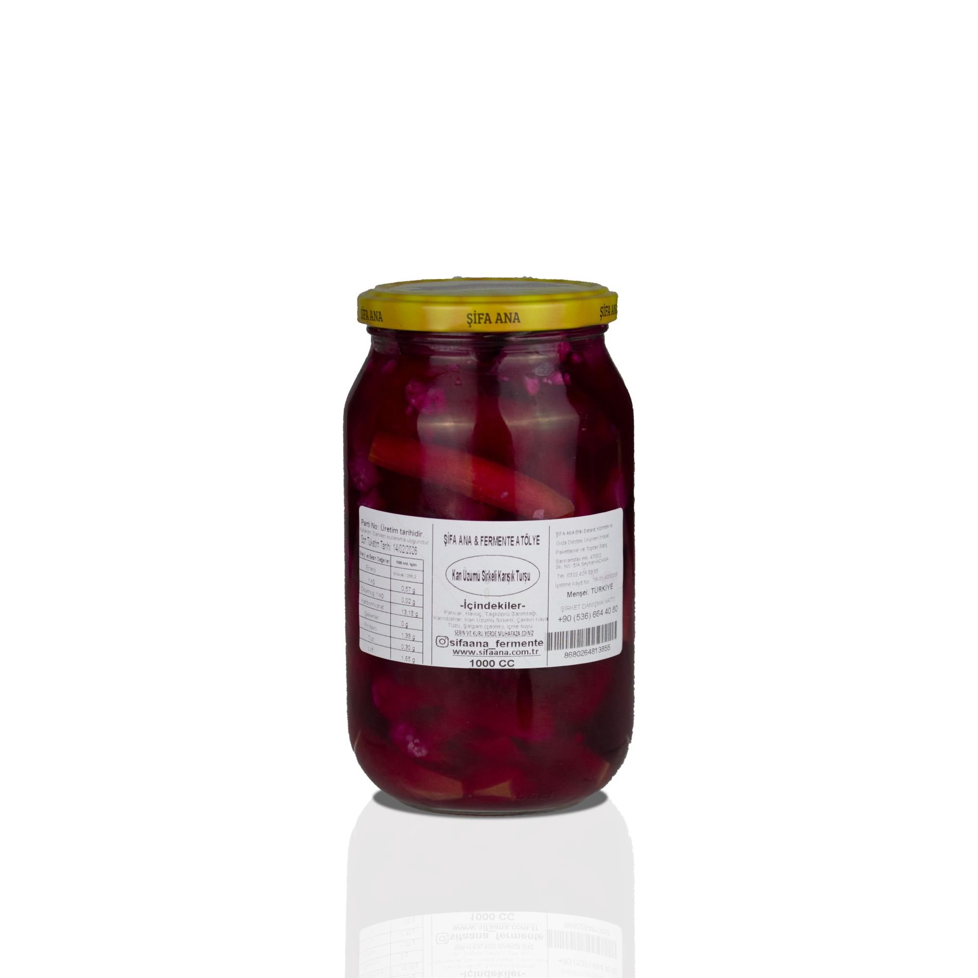 Spicy Mixed Pickle with Blood Raisin Vinegar (1000 ml)