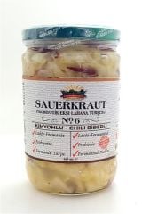 Sauerkraut (Ekşi Lahana Turşusu) No6 Kimyon&Chili (660cc.)