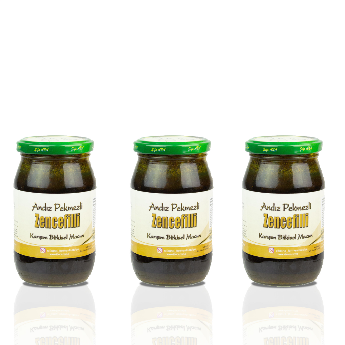 3 Adet Zencefilli Andız Pekmezli Macun (3x430 gr.)