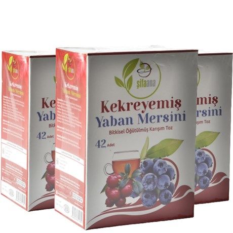 Kekreyemişli Yaban Mersinli Bitkisel Karışım 3 Paket