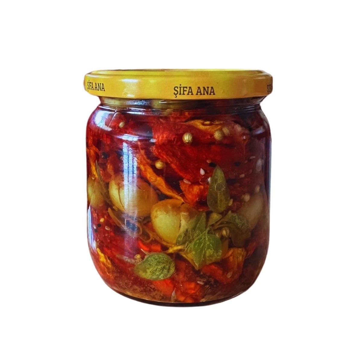 Sarı Ulak Zeytinli Kuru Domates Marin Mezesi (400 GR.)