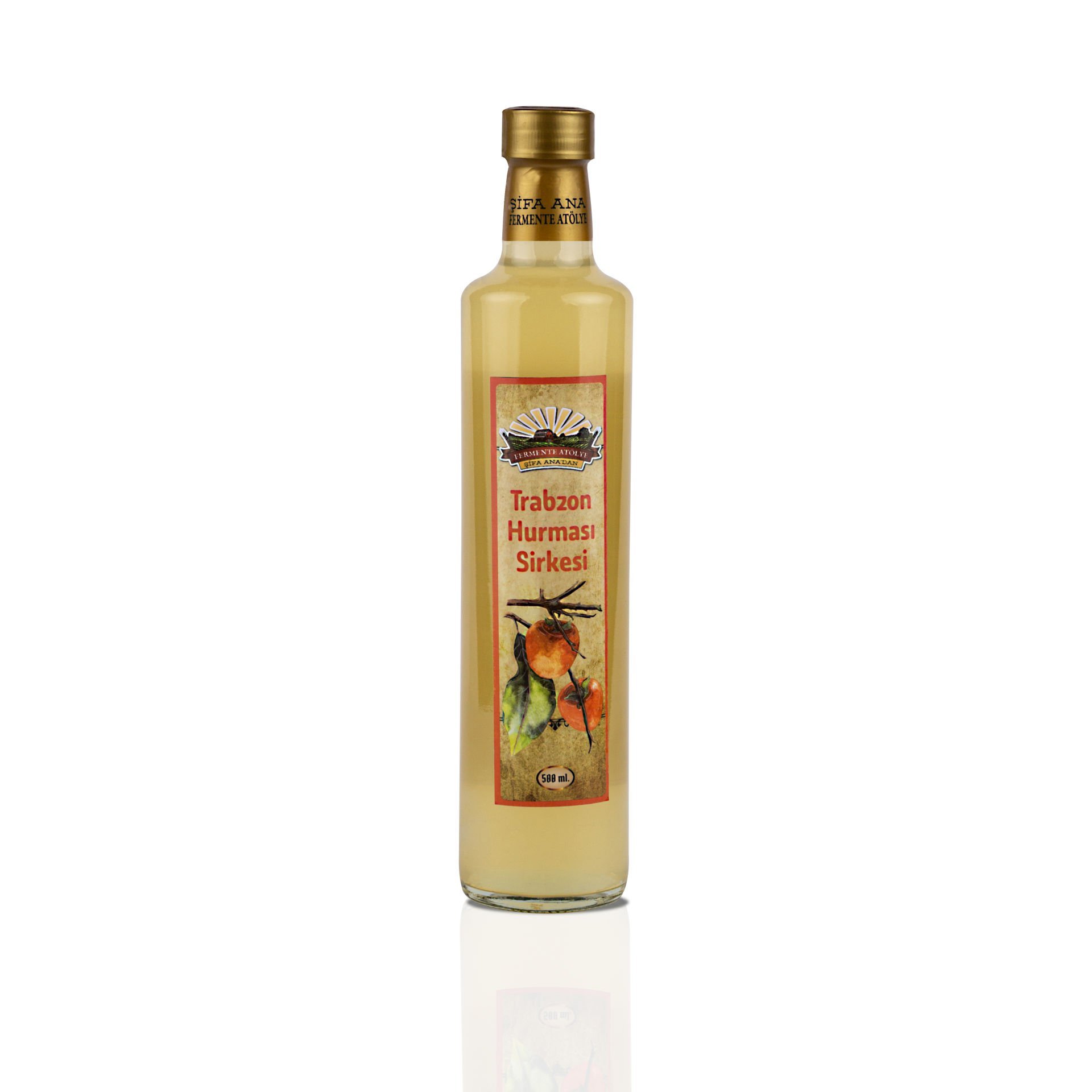 Trabzon Hurması Sirkesi (yeşil çaylı) 500 ml
