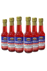 6 Adet Hibiskuslu Kombucha (250ml.) Cam Şişede