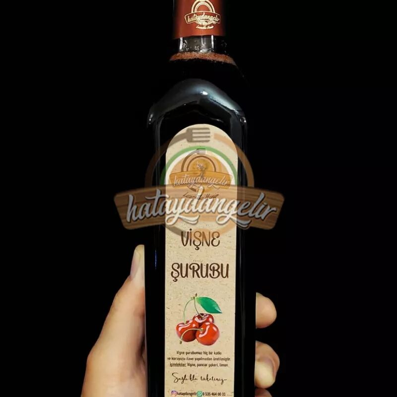 Ev Yapımı Konsantre Vişne Şurubu ( 750 Ml )