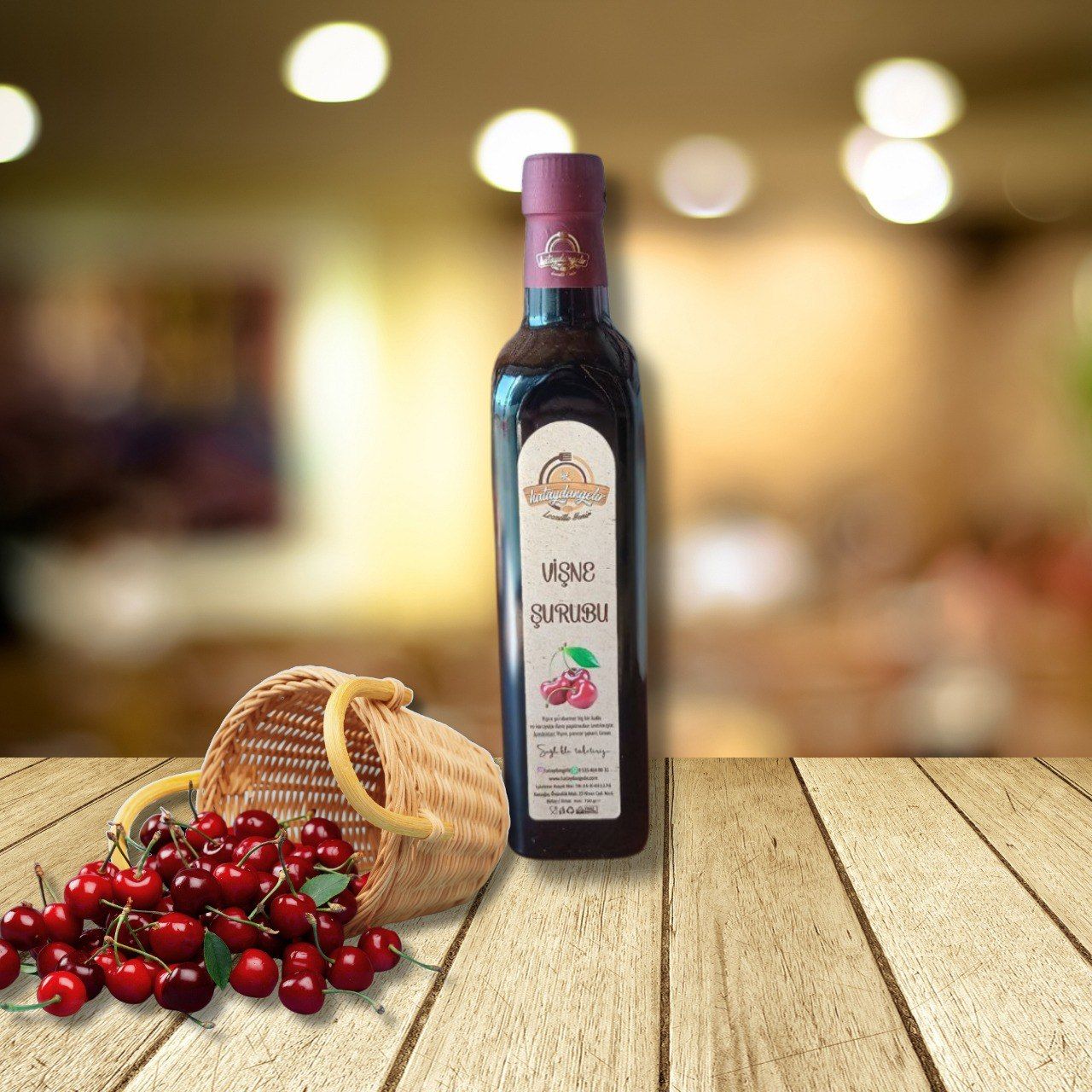 Ev Yapımı Konsantre Vişne Şurubu ( 750 Ml )