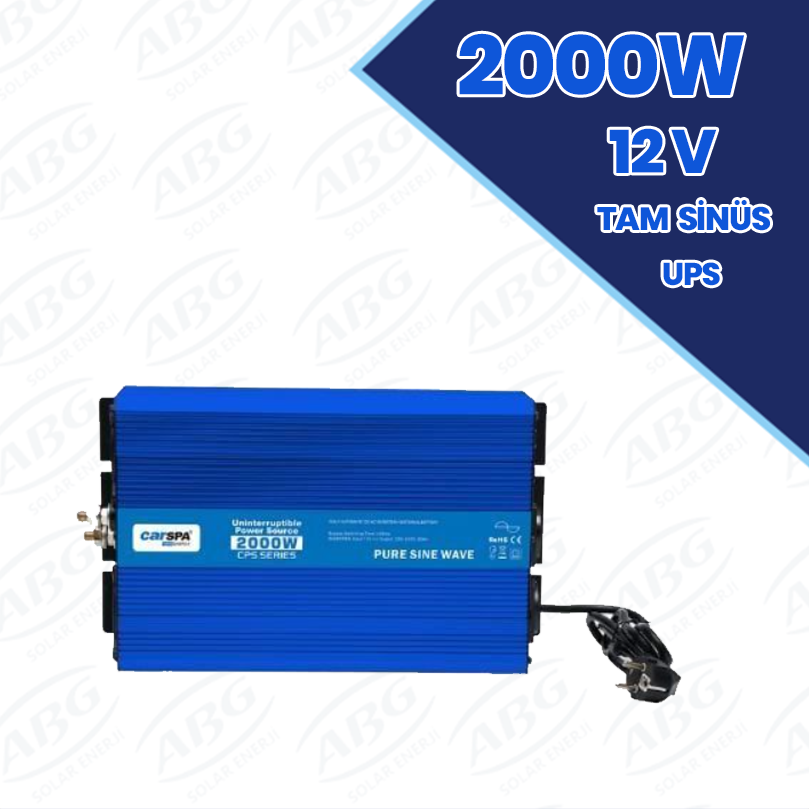 CARSPA 2000W-12V TAM SİNÜS İNVERTER (UPS)