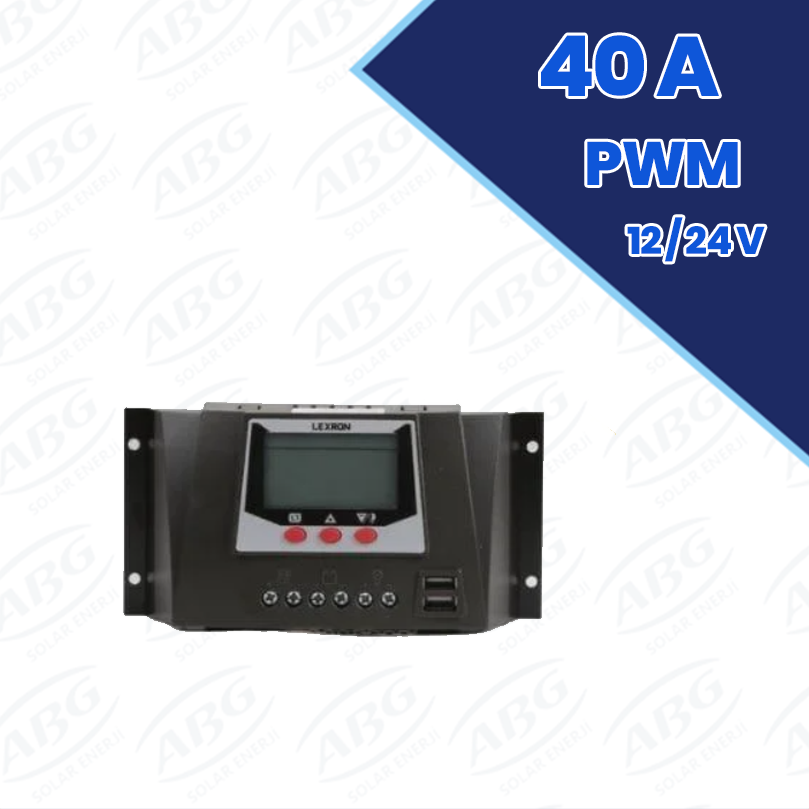 LEXRON 40A PWM ŞARJ KONTROL CİHAZI