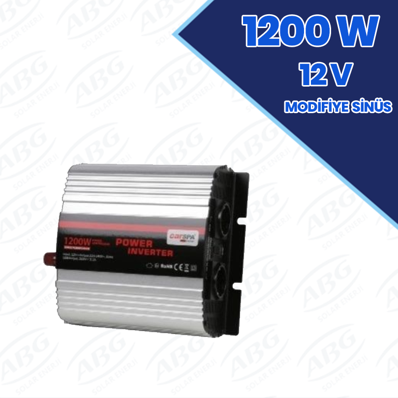 CARSPA 1200W-12V MODİFİYE SİNÜS İNVERTER